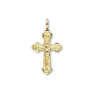 14K Gold Crucifix Cross Pendant | Dainty Religious Jewelry By Tehrani Jewelry